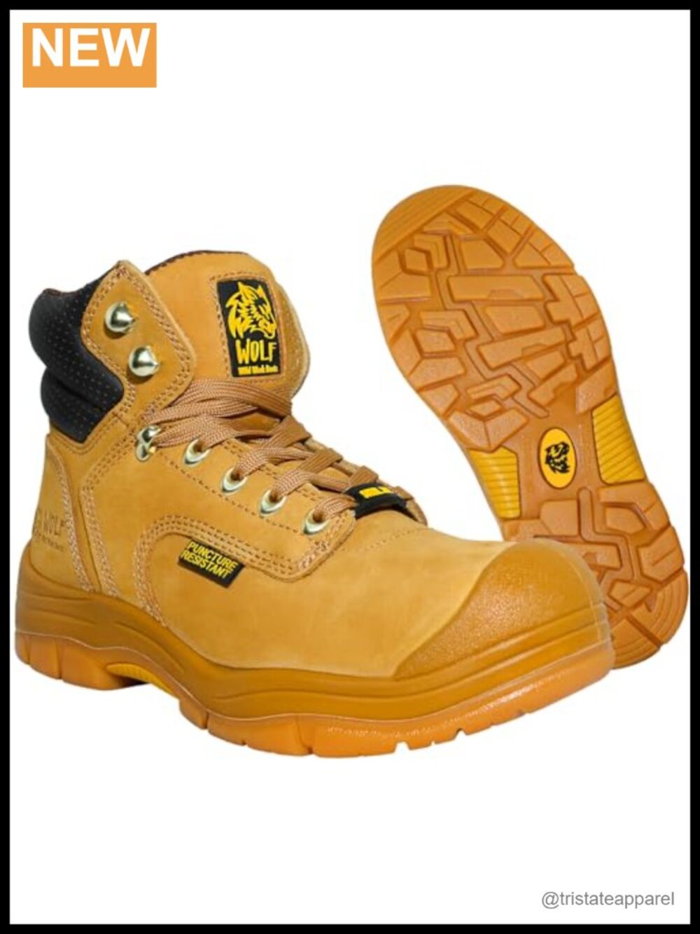 Genuine Leather Work Boots Non-Slip Safety Toe Industrial Construction